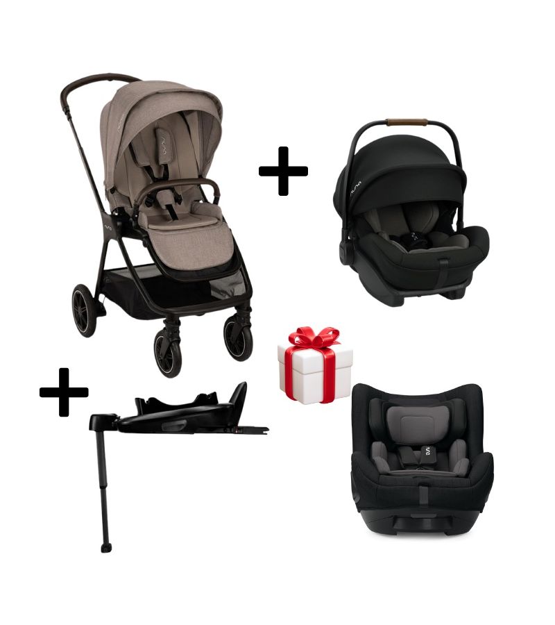 Καρότσι Nuna Triv Cedar με Κάθισμα Αυτοκινήτου Arra Next + βαση Base Next με ΔΩΡΟ κάθισμα Todl Lite (40–105cm) αξίας 389.99€