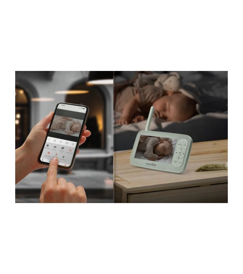 NUVITA Ασύρματη & WiFi βρεφική κάμερα VideoVoice 5 AI 3055 NU-SCBM0030