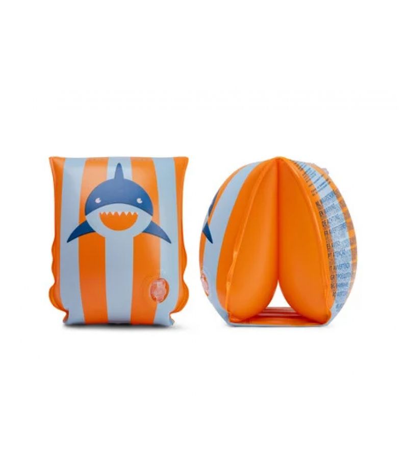 SWIM ESSENTIALS Μπρατσάκια για παιδιά από 2-6 ετών Orange Blue Sharks SWE-2024SE1562