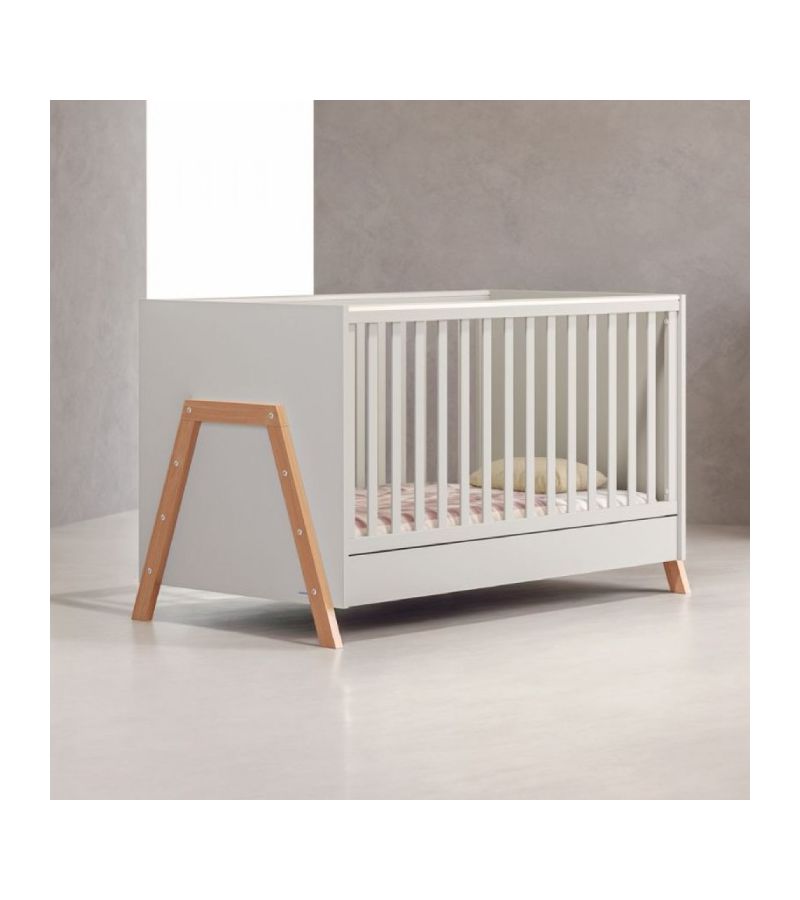 CASABABY Oslo Ecru Βρεφικό Κρεβάτι Μετατρεπόμενο Σε Προεφηβικό για στρώμα 140x70cm