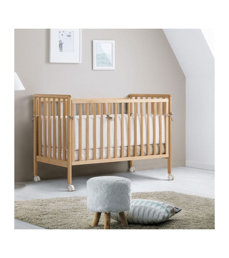 Βρεφικό Κρεβατάκι Pali Flippy Natural μαζί με Πολυκαρότσι Bebe Stars Dione Grey & Δώρο Λίκνο Lionelo Aurora