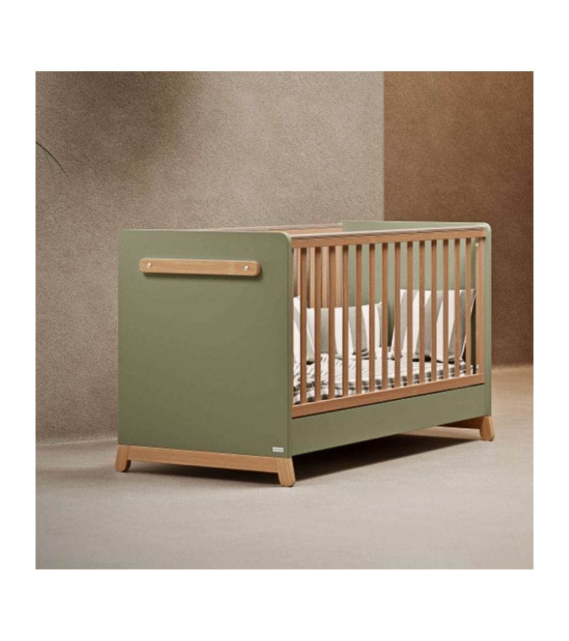 CASABABY Palmer Olive Βρεφικό Κρεβάτι Μετατρεπόμενο Σε Προεφηβικό για στρώμα 140x70cm