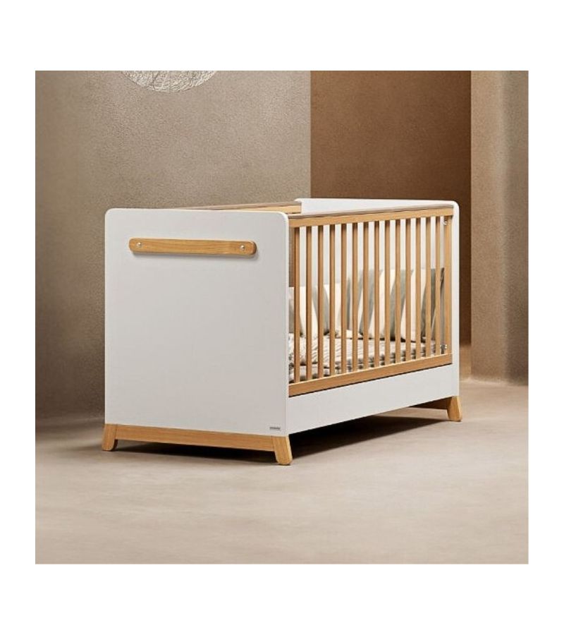 CASABABY Palmer White Βρεφικό Κρεβάτι Μετατρεπόμενο Σε Προεφηβικό για στρώμα 140x70cm