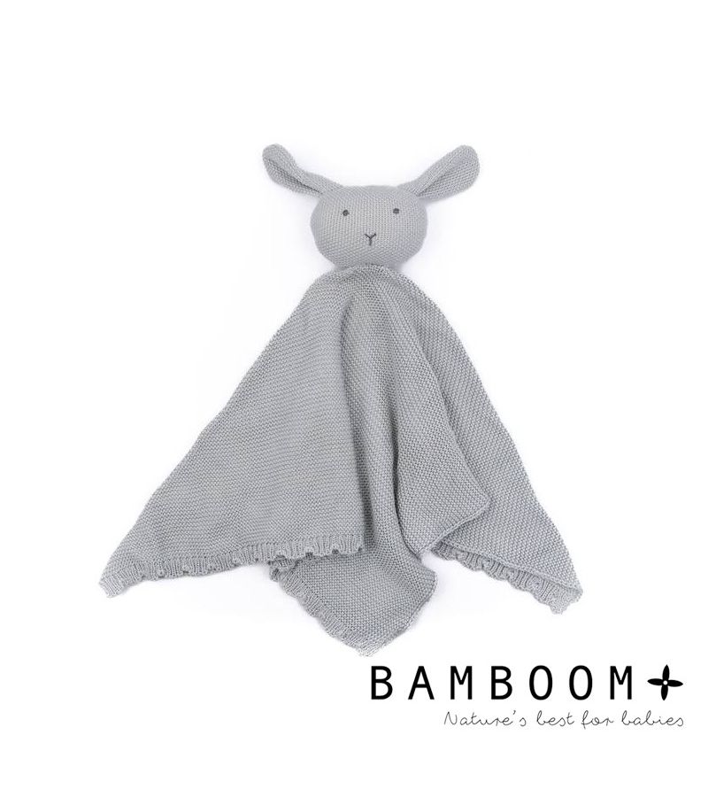 Πανάκι παρηγοριάς πλεκτό από ύφασμα μπαμπού BAMBOOM Rabbit Blu 751-07