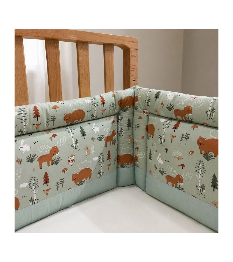 Πάντα NATALINO BEBELINO 190x40cm Ζωάκια Δάσους Μέντα 501