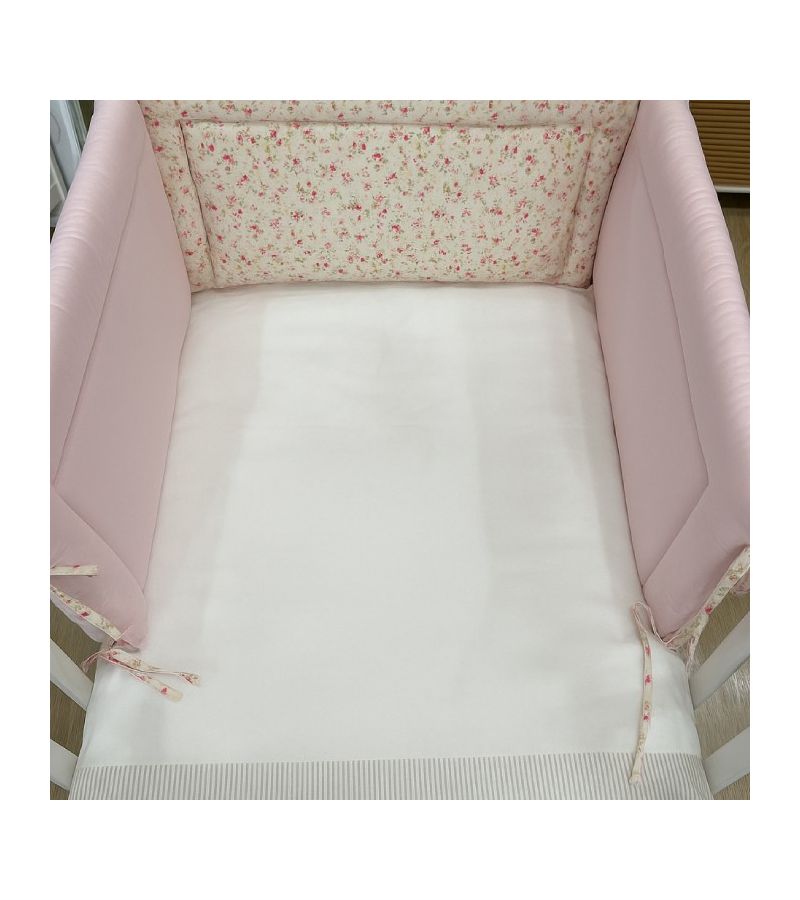 Πάντα NATALINO BEBELINO 190x40cm Ανοιχτό Ροζ Λουλουδάκια 109