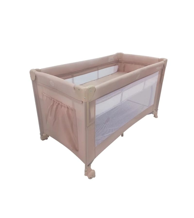 Παρκοκρέβατο BABY ADVENTURE Dream 2 επιπέδου με ανοιγόμενη πλευρά Beige BR79783