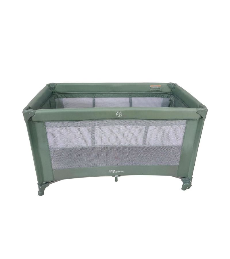 Παρκοκρέβατο BABY ADVENTURE Dream 2 επιπέδου Khaki BR79356