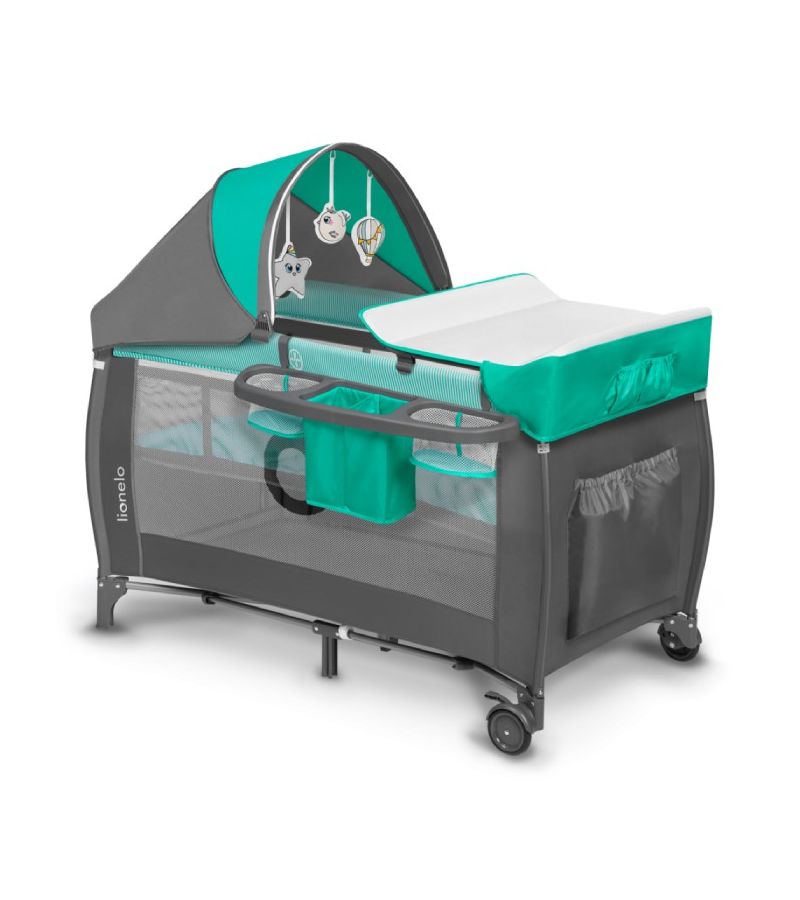  Παρκοκρέβατο LIONELO Sven Plus Turquoise