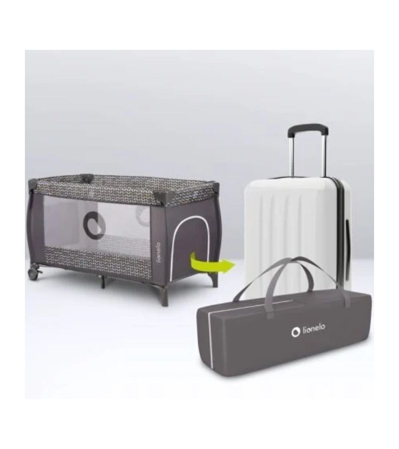  Παρκοκρέβατο LIONELO Sven Plus Yellow Scandi