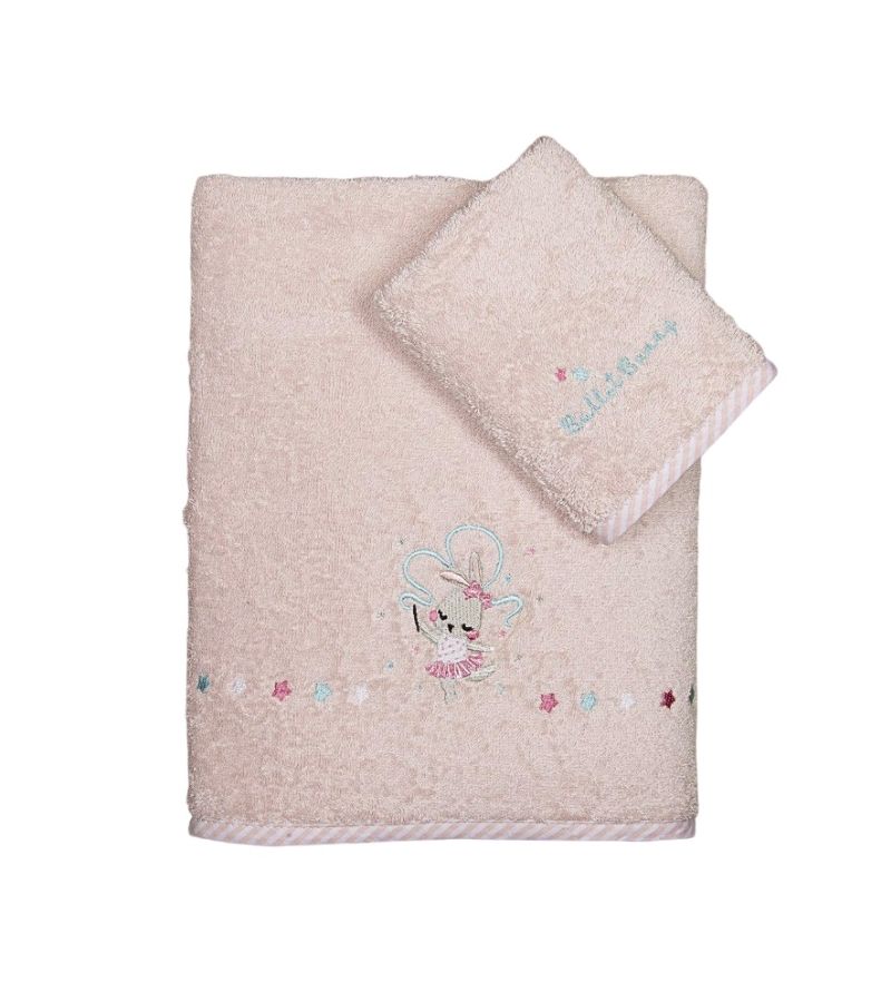 Βρεφικές Πετσέτες (Σετ 2τμχ) NIMA Ballet Bunny 30 x 50 + 70 x 140 36059