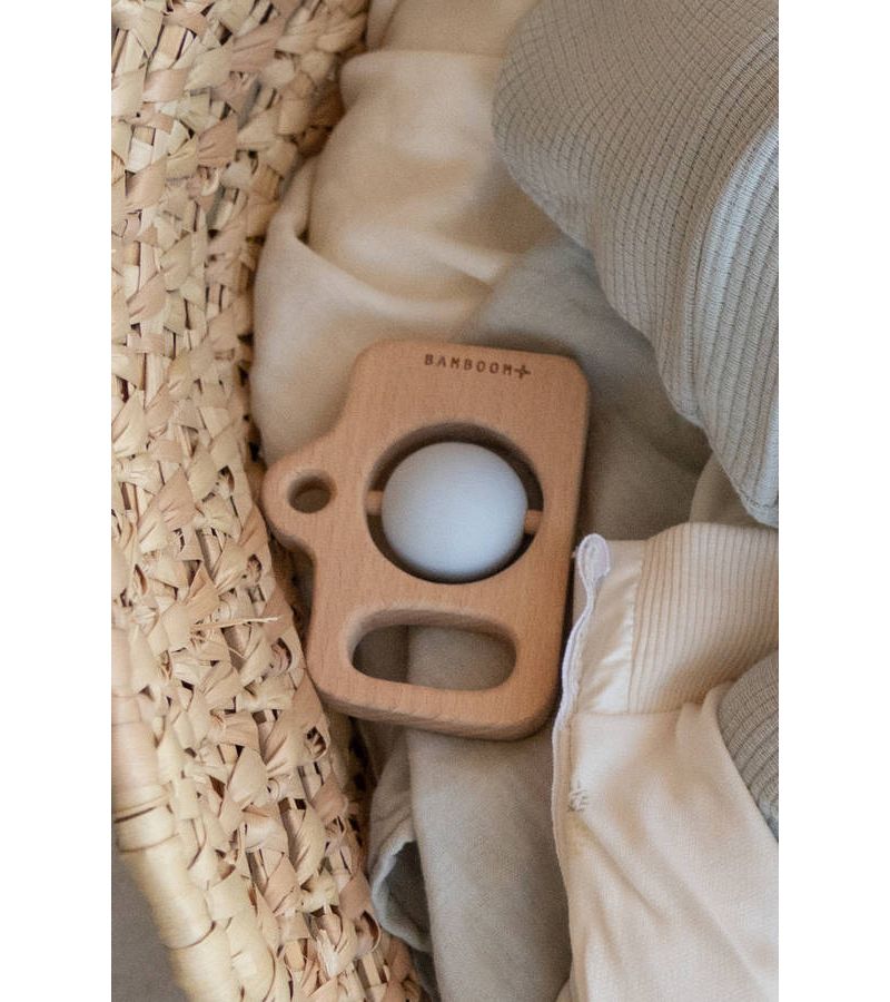 PhotoCamera από ξύλο και σιλικόνη BAMBOOM Azzurro CBB82707-03