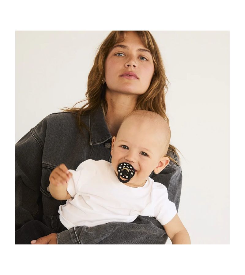 Πιπίλες BIBS STUDIO Polka - Ivory/Black 12034101