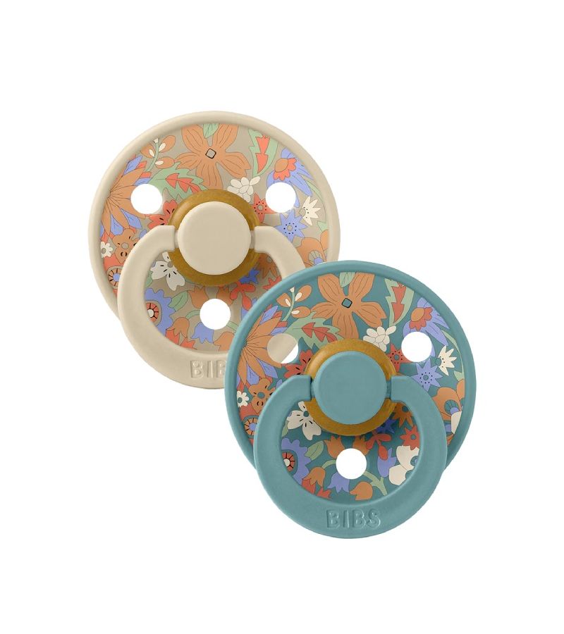 Πιπίλες BIBS x LIBERTY 2τμχ Latex Blossom - Vanilla Hush 0+ 11021103