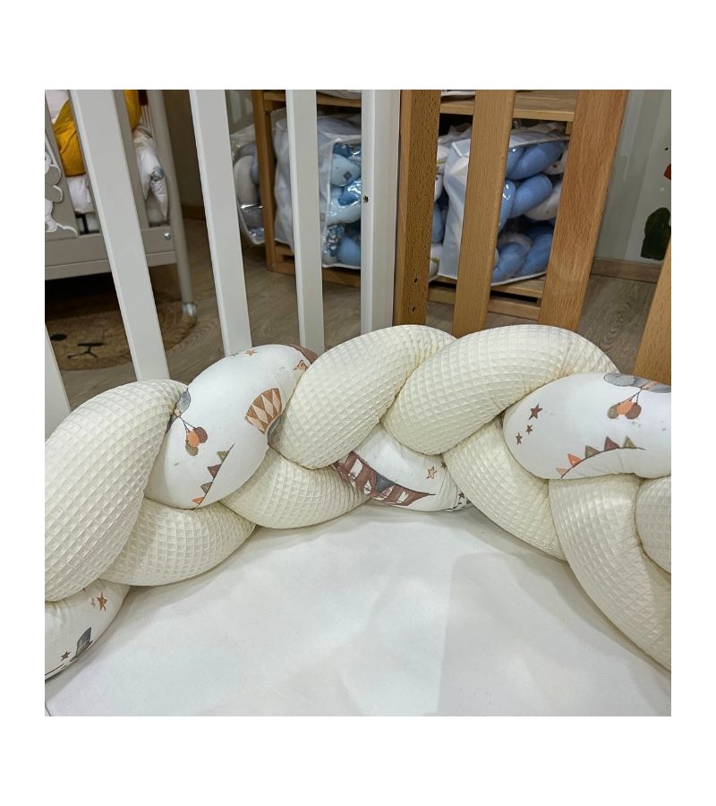 Πάντα Πλεξίδα NATALINO BEBELINO Πικέ Λούνα Παρκ Beige 190x20 223