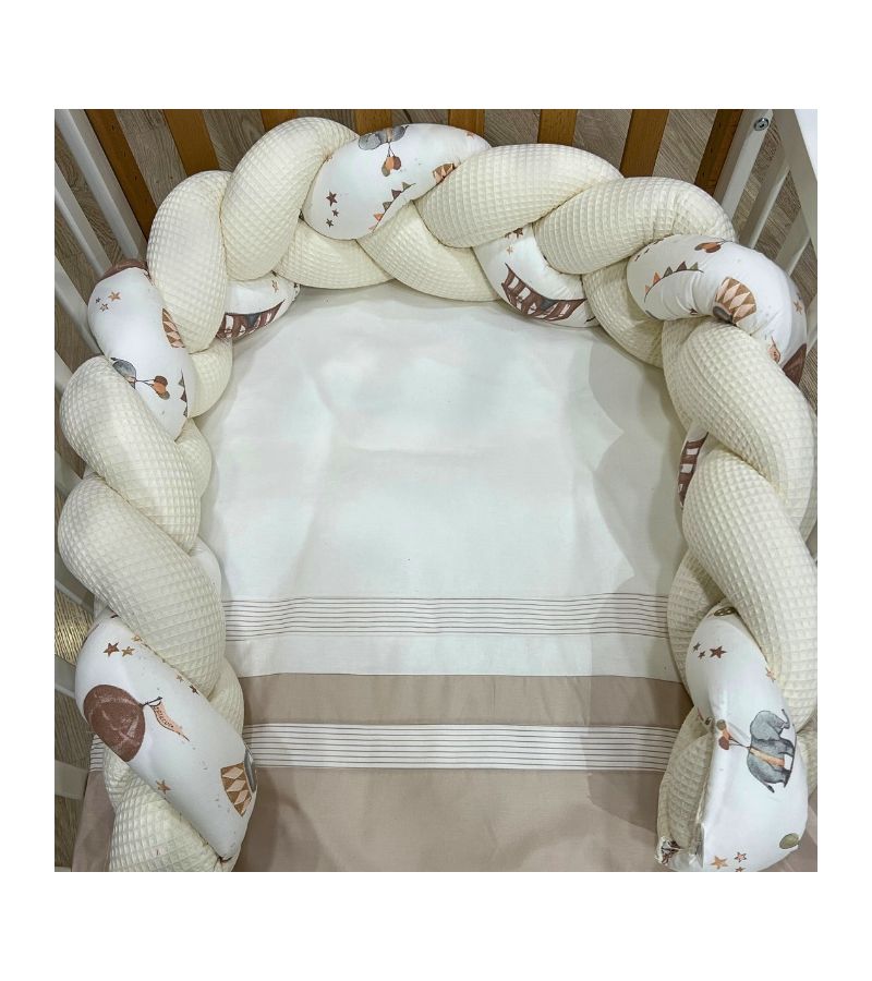 Πάντα Πλεξίδα NATALINO BEBELINO Πικέ Λούνα Παρκ Beige 190x20 223