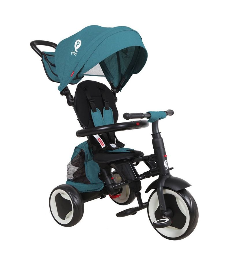 Τρίκυκλο Ποδήλατο QPLAY Rito Plus Eva Wheels Green Blue QPLAY 01-1212041-03