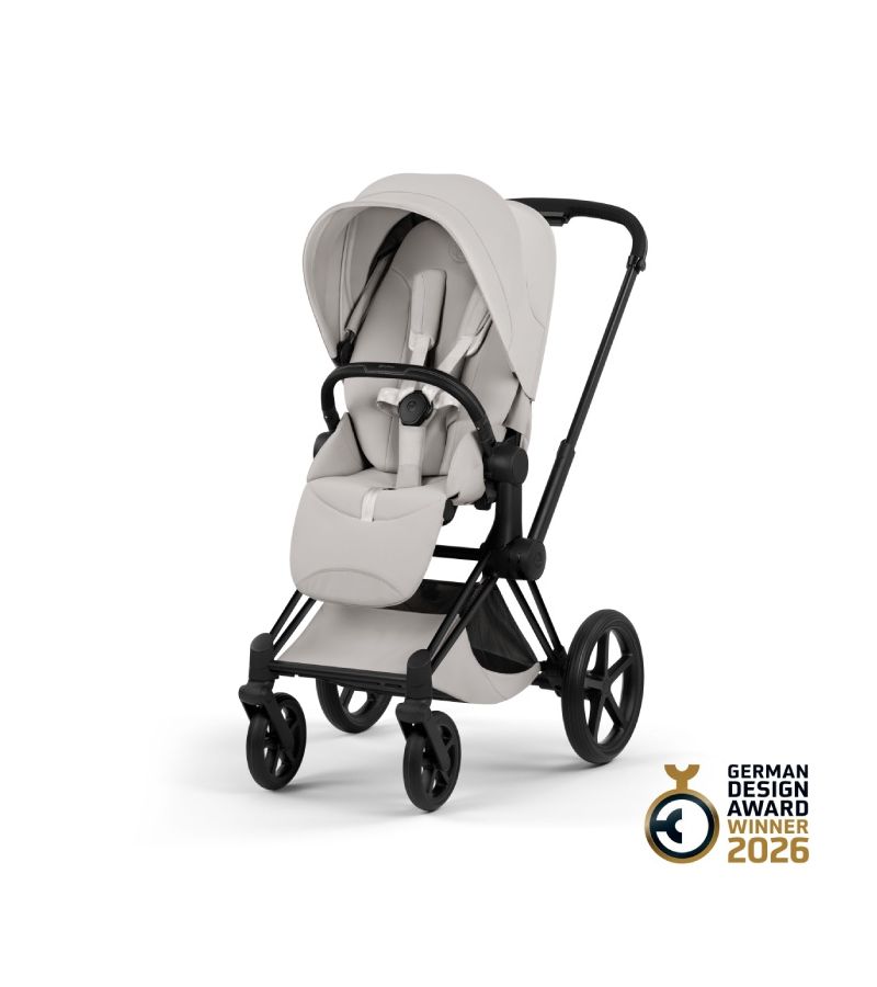 Βρεφικό Καρότσι CYBEX Priam Style City Grey Σκελετός Matt Black 
