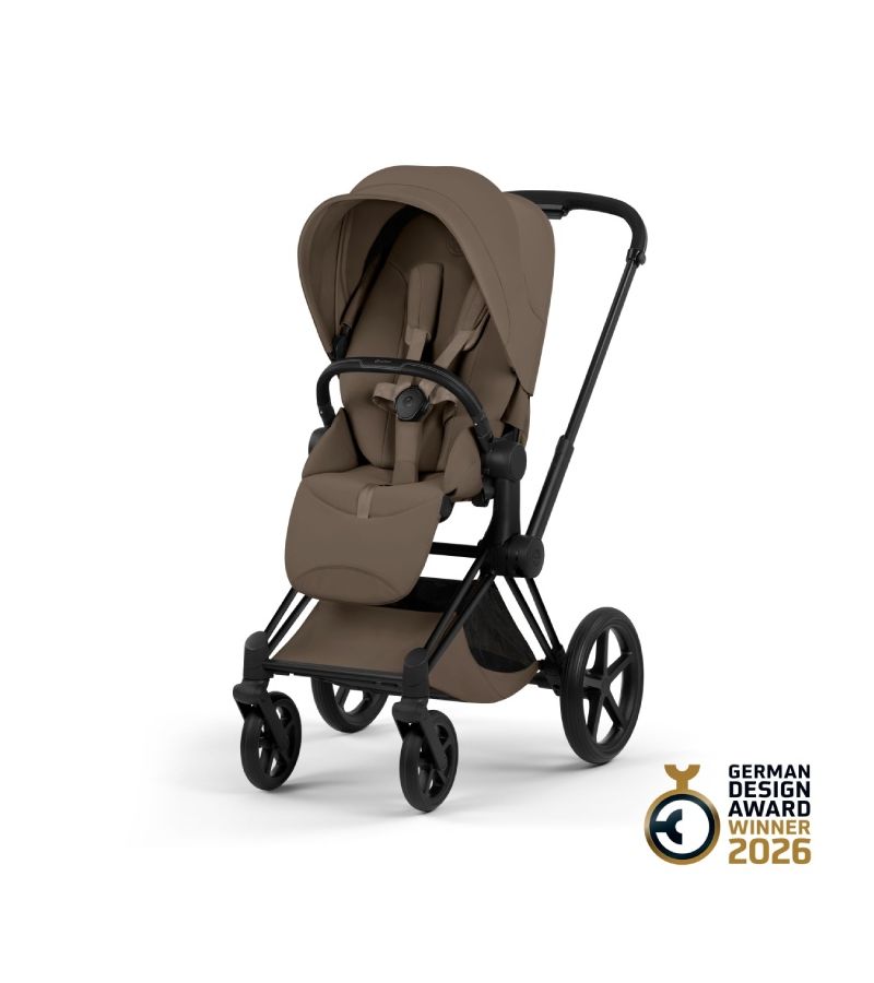 Βρεφικό Καρότσι CYBEX Priam Style Coconut Brown Σκελετός Matt Black 