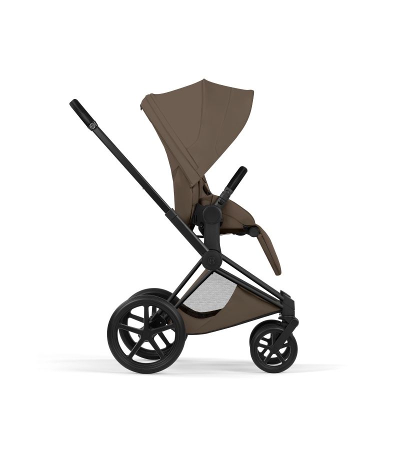 Βρεφικό Καρότσι CYBEX Priam Style Coconut Brown Σκελετός Matt Black 