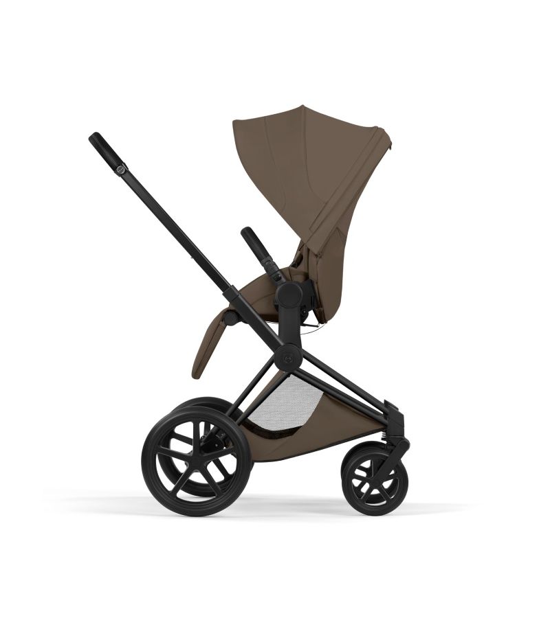 Βρεφικό Καρότσι CYBEX Priam Style Coconut Brown Σκελετός Matt Black 