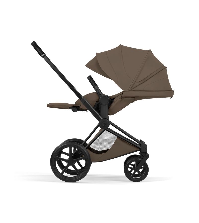 Βρεφικό Καρότσι CYBEX Priam Style Coconut Brown Σκελετός Matt Black 