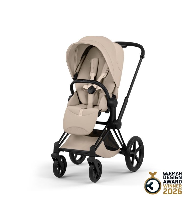 Βρεφικό Καρότσι CYBEX Priam Style Cozy Beige Σκελετός Matt Black 