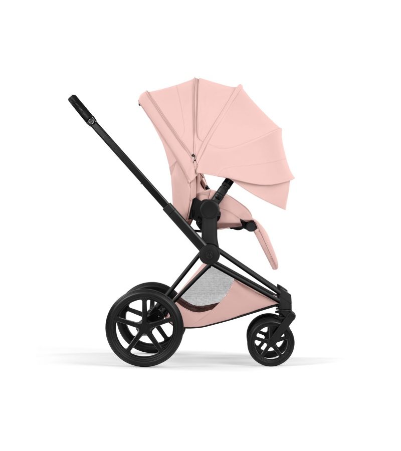 Βρεφικό Καρότσι CYBEX Priam Style Peach Pink Σκελετός Matt Black 