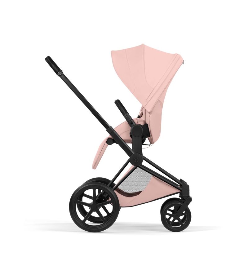 Βρεφικό Καρότσι CYBEX Priam Style Peach Pink Σκελετός Matt Black 
