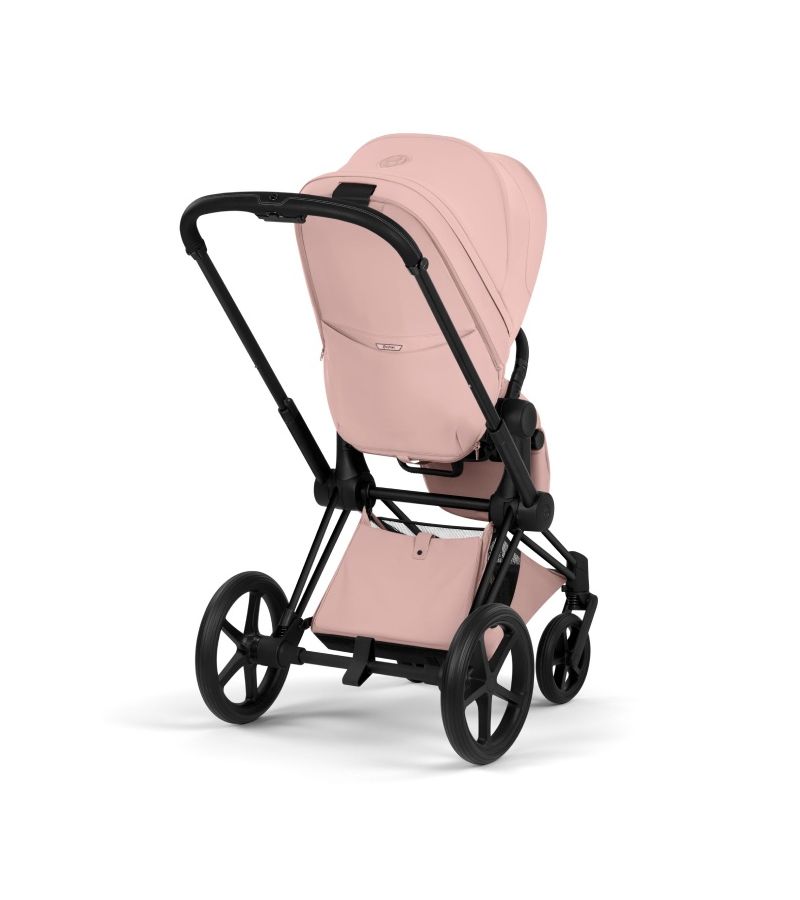 Βρεφικό Καρότσι CYBEX Priam Style Peach Pink Σκελετός Matt Black 