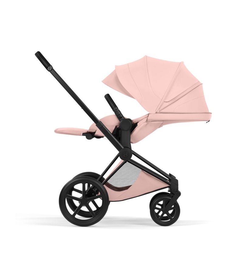 Βρεφικό Καρότσι CYBEX Priam Style Peach Pink Σκελετός Matt Black 