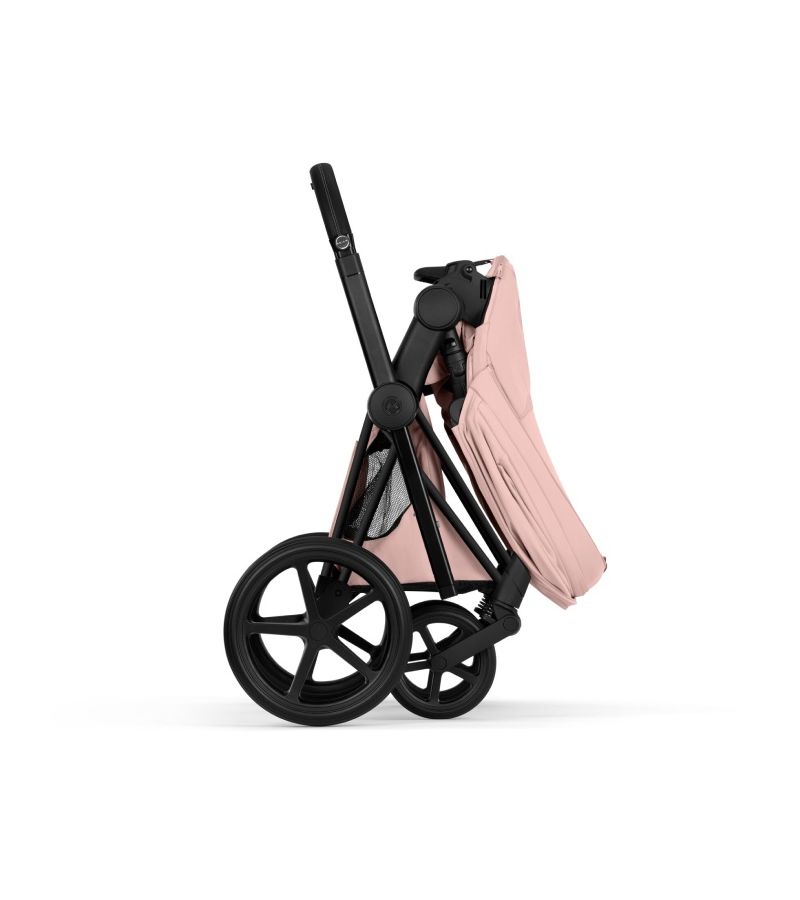 Βρεφικό Καρότσι CYBEX Priam Style Peach Pink Σκελετός Matt Black 