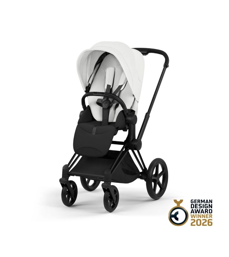 Βρεφικό Καρότσι CYBEX Priam Style Off White Σκελετός Matt Black 