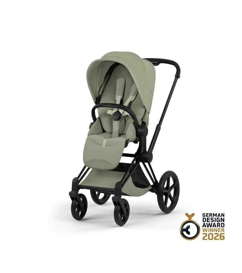 Βρεφικό Καρότσι CYBEX Priam Style Sage Green Σκελετός Matt Black 