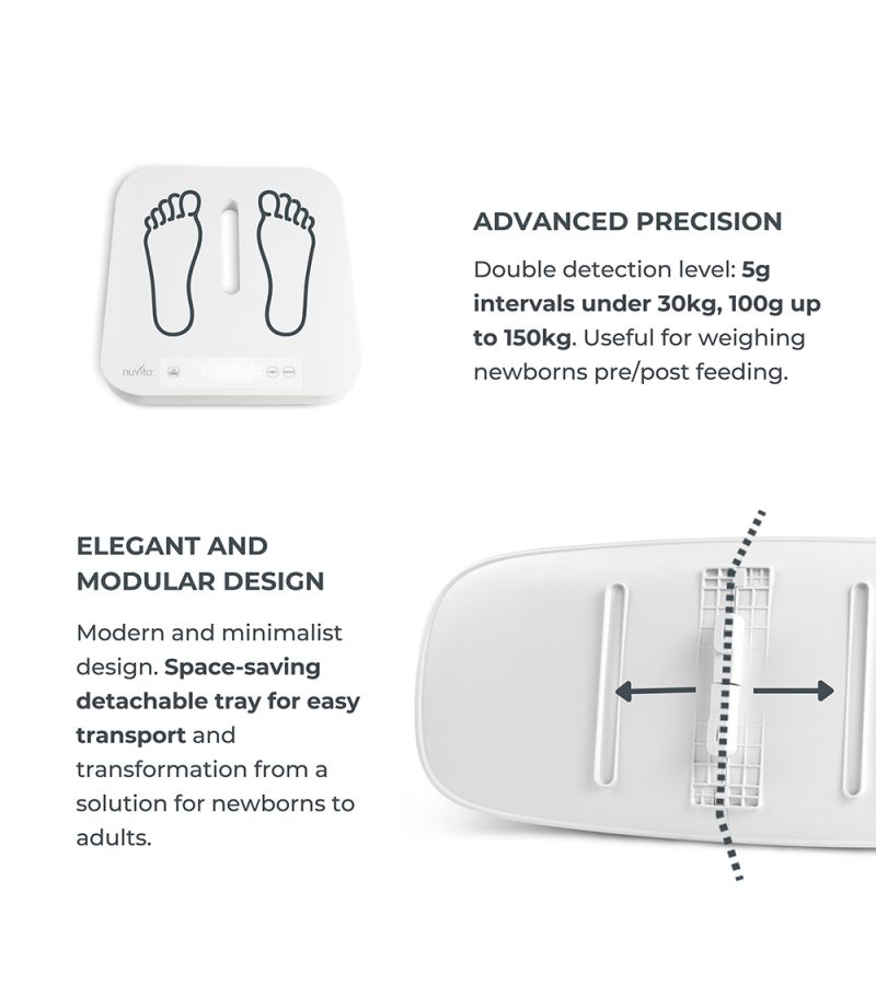 Ψηφιακός Βρεφοζυγός NUVITA 1330 PrimiPesi 2in1 Mum & Baby NU-IBBS0002