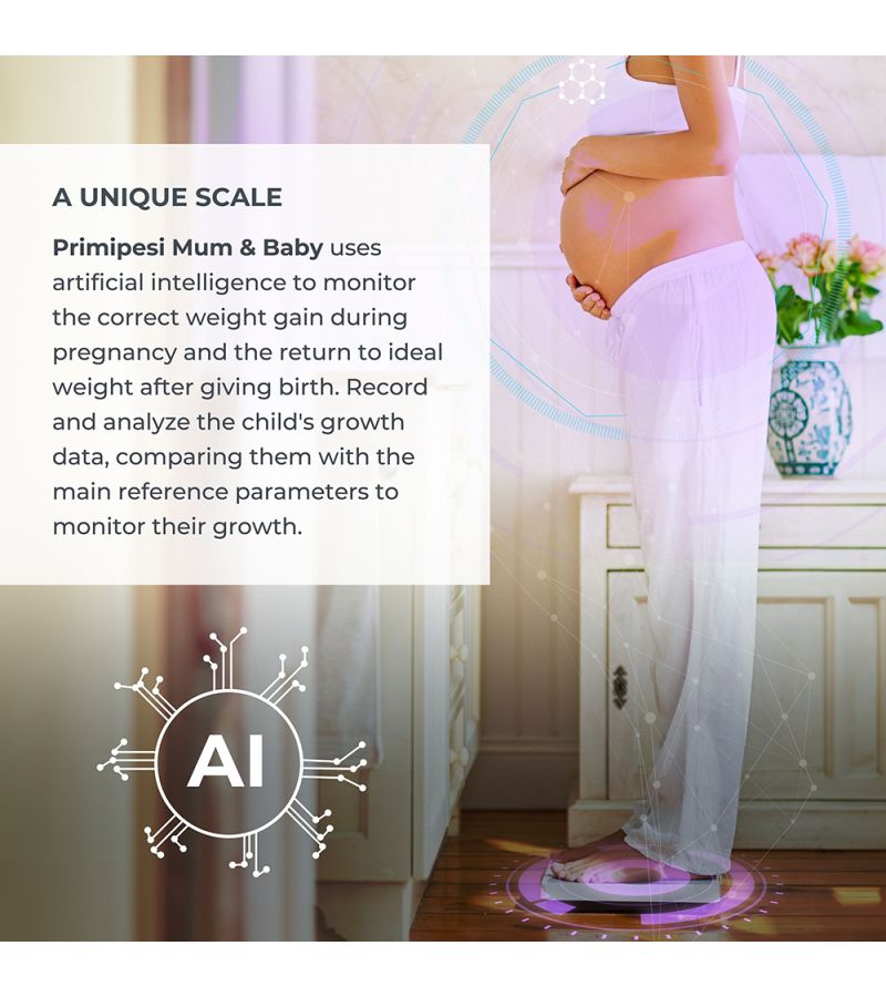 Ψηφιακός Βρεφοζυγός NUVITA 1330 PrimiPesi 2in1 Mum & Baby NU-IBBS0002