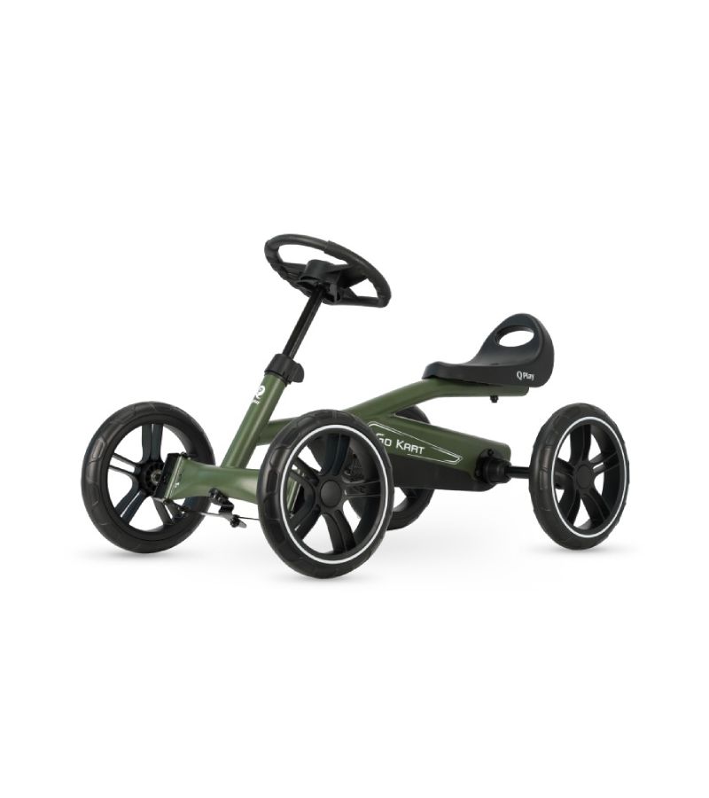 QPLAY Go Kart Παιδικό Ποδοκίνητο Καρτ Army Green