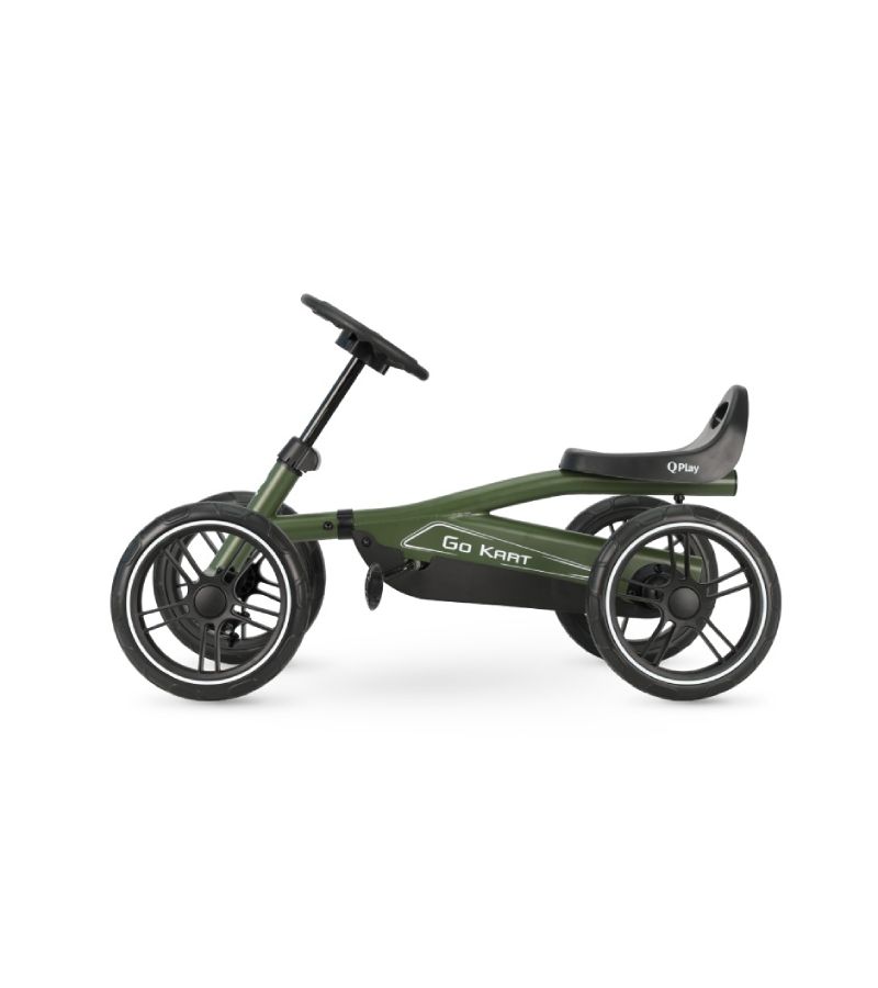 QPLAY Go Kart Παιδικό Ποδοκίνητο Καρτ Army Green