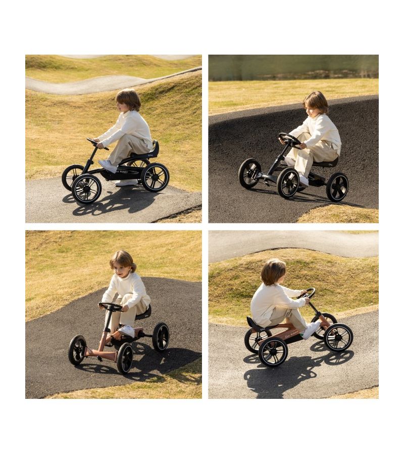 QPLAY Go Kart Παιδικό Ποδοκίνητο Καρτ Black