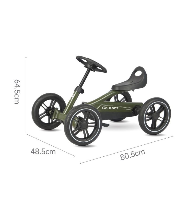 QPLAY Go Kart Παιδικό Ποδοκίνητο Καρτ Black