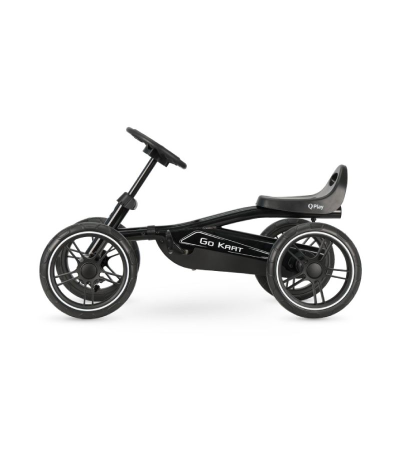 QPLAY Go Kart Παιδικό Ποδοκίνητο Καρτ Black
