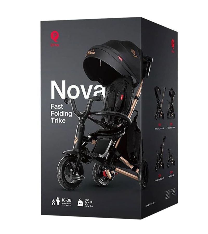 Τρίκυκλο Ποδήλατο QPLAY Nova Air Wheels Golden Black Special Edition  01-1212050-08