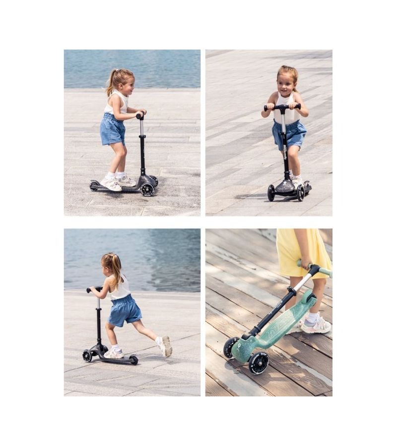 QPlay Sparkling 5in1 Scooter Green