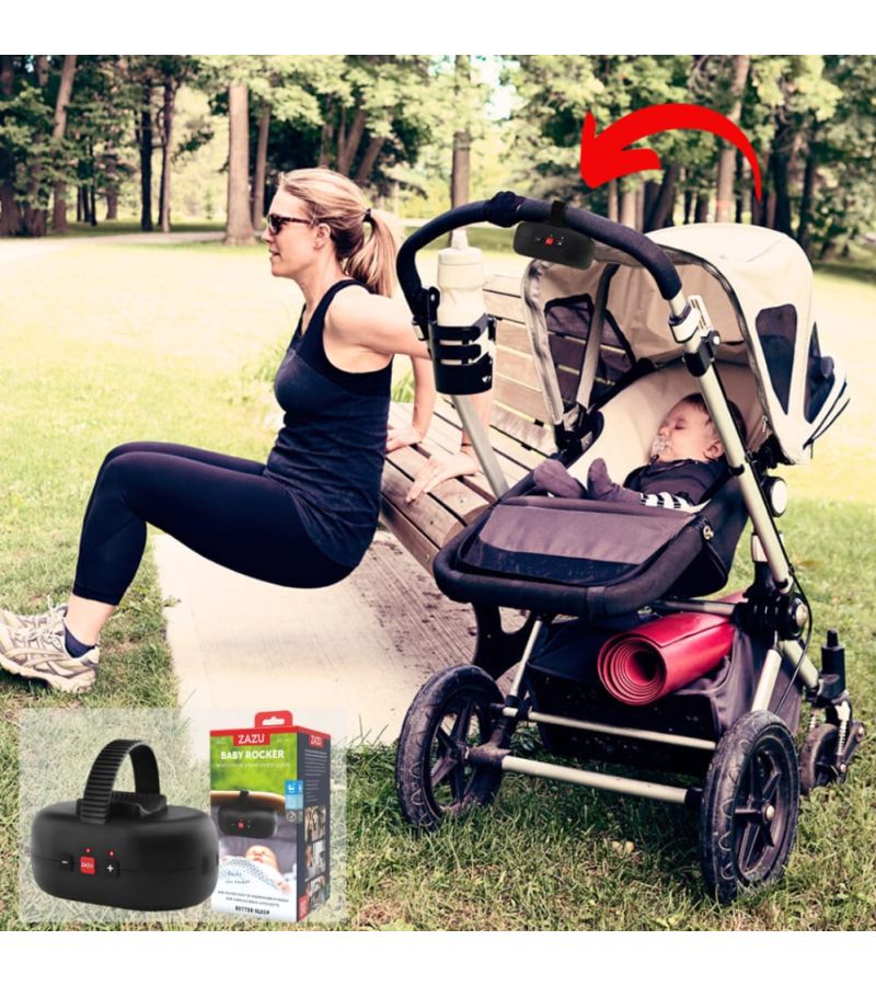 ROBBY Rocker Συσκευή Δόνησης  ZAZU για Καρότσι με αισθητήρα κλάματος και επαναφορτιζόμενη μπαταρία ZA-ROCKER-01