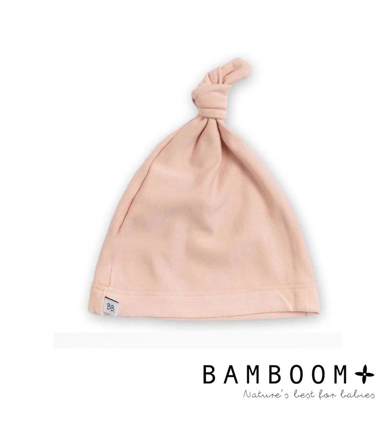 Σκουφάκι νεογέννητου από ύφασμα μπαμπού BAMBOOM Pure Rosa 10439-007