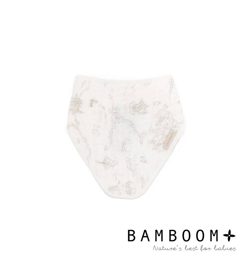 Σαλιάρα - μπαντάνα μουσελίνα BAMBOOM Boomys World Oyster Grey 778-119