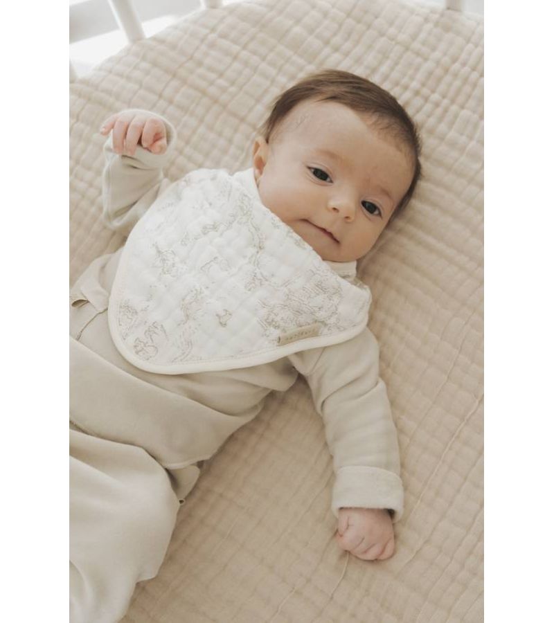 Σαλιάρα - μπαντάνα μουσελίνα BAMBOOM Olives Neutral 778-415