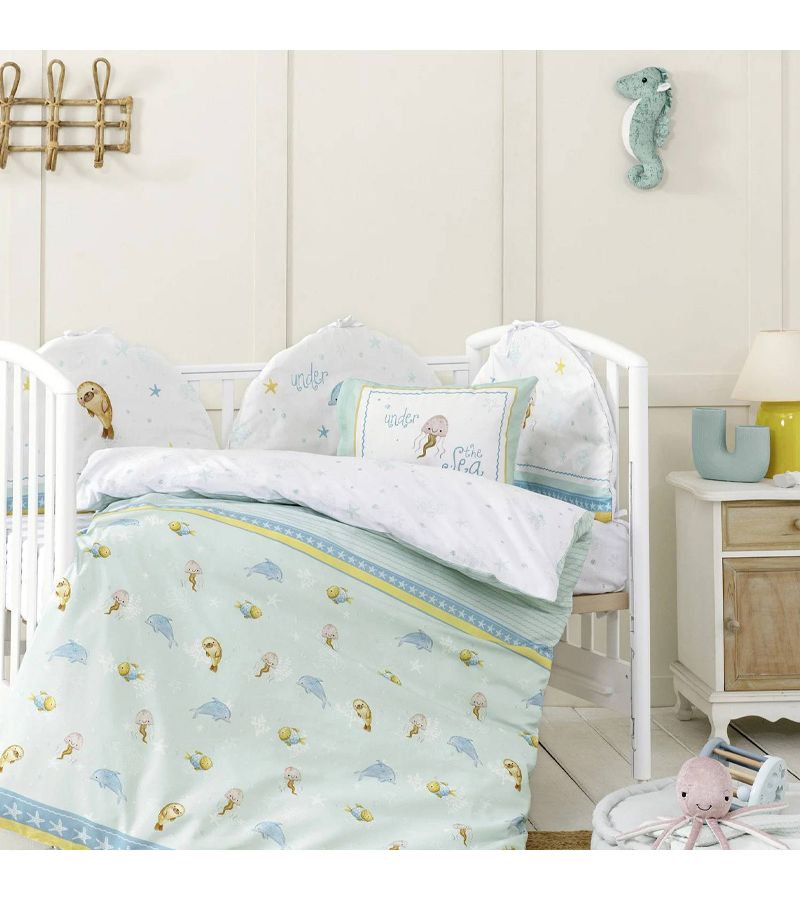 Σετ σεντόνια λίκνου 70Χ110cm ΝΙΜΑ Sea Love 34841