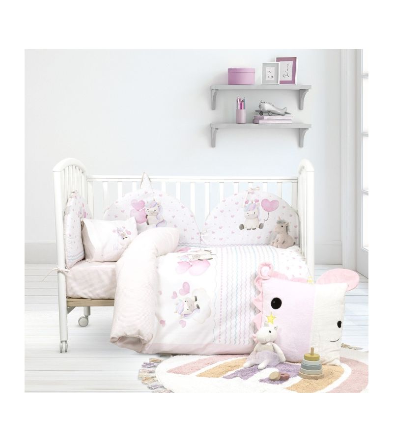 Σετ σεντόνια κούνιας με Λάστιχο 70x140 15 NIMA Luni Uni 35582