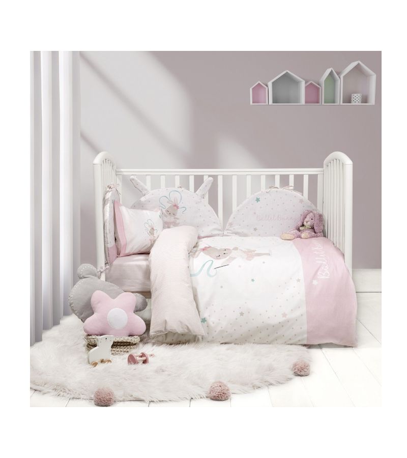 Σετ σεντόνια κούνιας με Λάστιχο 70x140 15 NIMA Ballet Bunny 35575